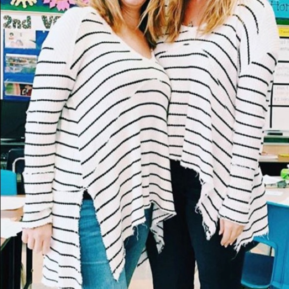 Free People Striped Sweater